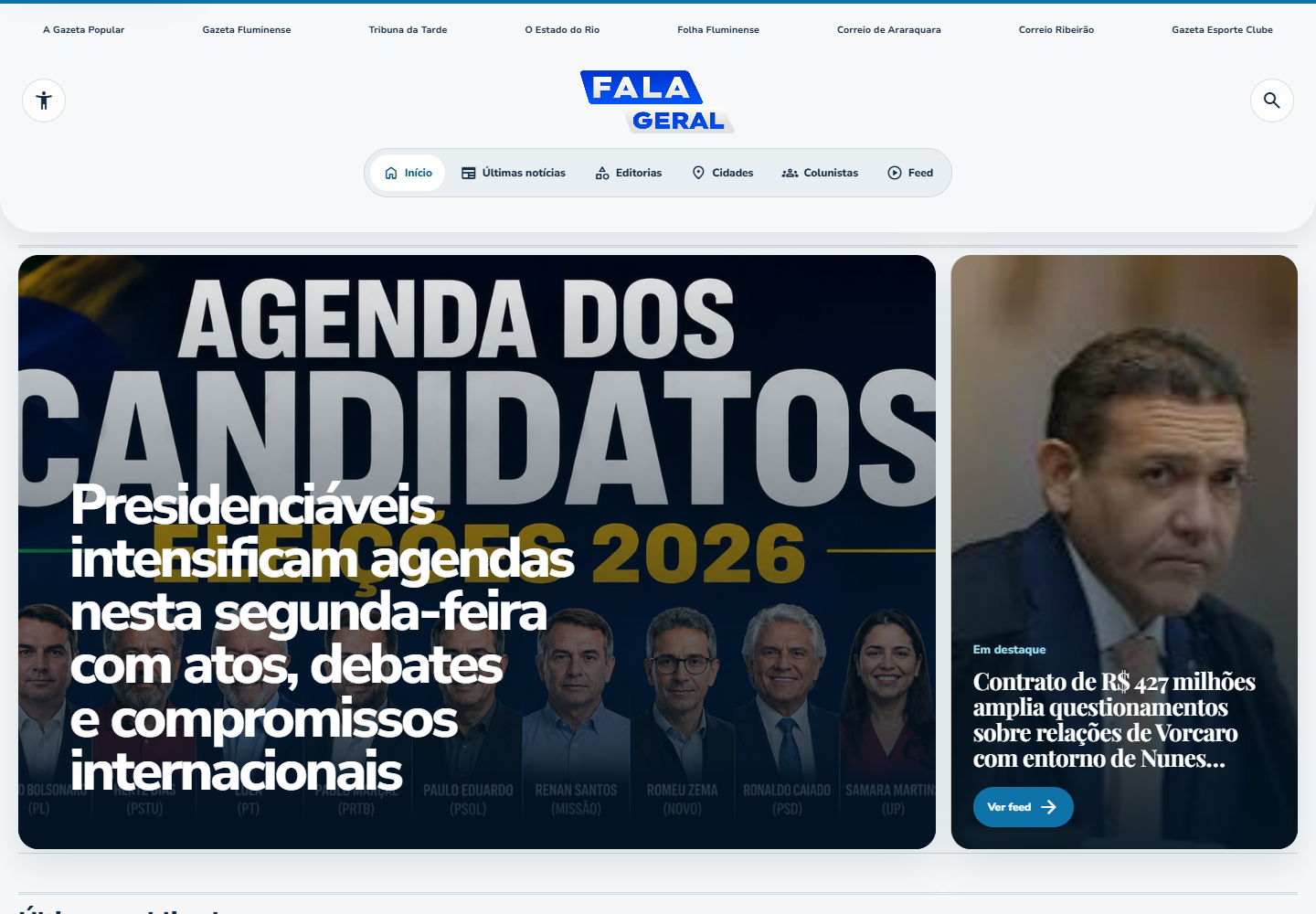 Captura de tela de Fala Geral
